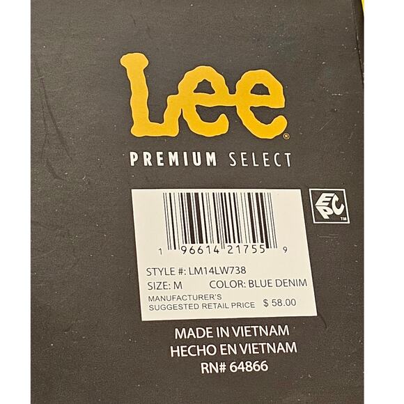 Lee Premium Select Men's Stretch Canvas Utility Long Sleeve Button Down Shirt M - Picture 6 of 6
